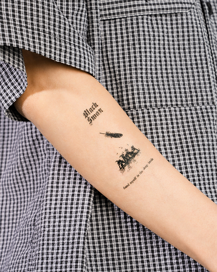 [Instant Tattoo] BTS Tattoo Sticker - Black Swan (2pcs) - Saudi Arabia - Kuwiat - UAE
